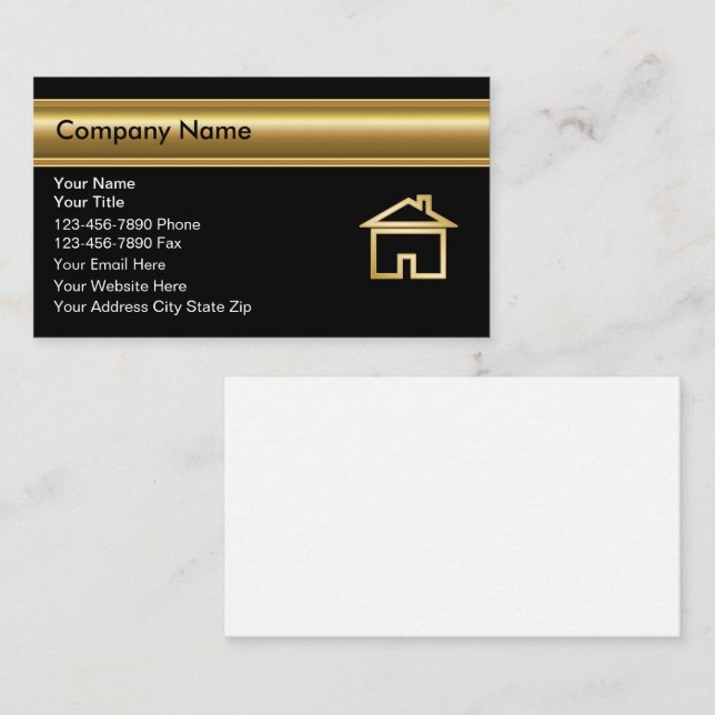 Real Estate Business Cards (Front/Back)