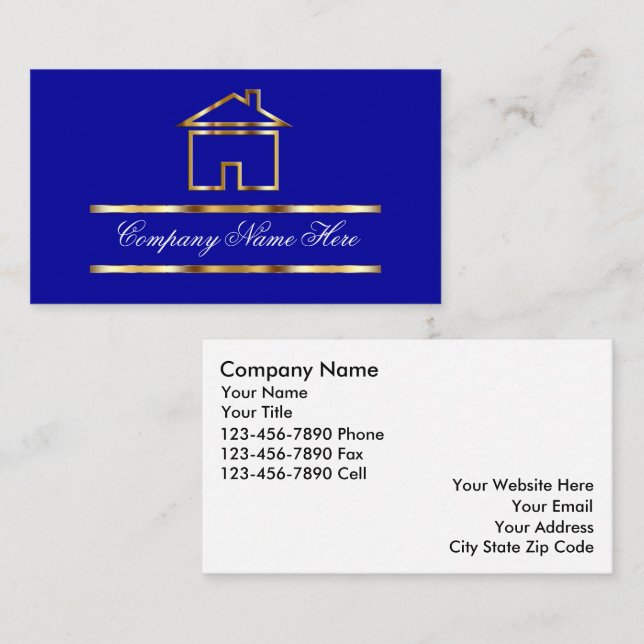 Real Estate Business Cards (Front/Back)