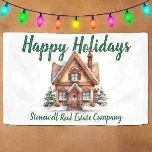 Real Estate Business Christmas Personalised Banner