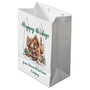 Real Estate Business Christmas Personalised Medium Gift Bag