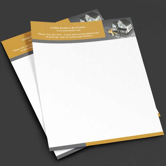 Real Estate Business Letterhead Template (Creator Uploaded)