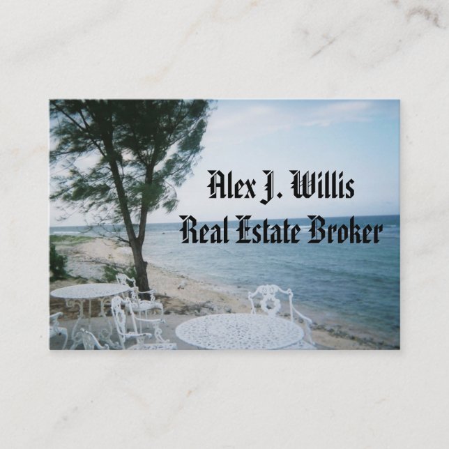 Real Estate Business Office Professional Card (Front)