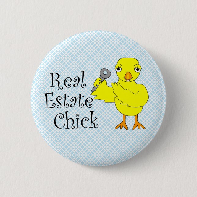 Real Estate Chick Ornament 6 Cm Round Badge (Front)