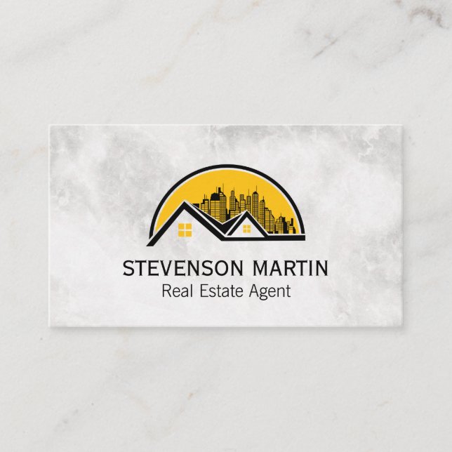 Real Estate City and Residential Business Card (Front)