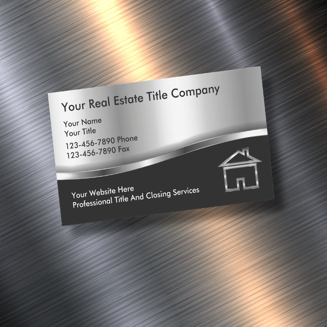 Real Estate Classy Title Company Business Magnets (Creator Uploaded)