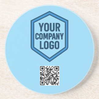 Real Estate Closing Gift Coaster - Logo & QR Code
