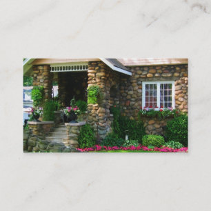 Real Estate Cobblestone House Business Card
