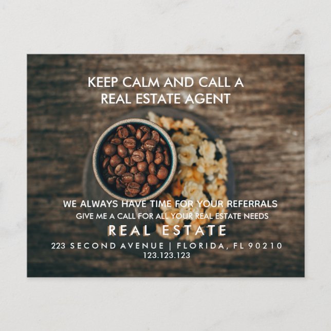 real estate Coffee Announcement Flyer (Front)