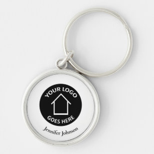 Real Estate Company Add Your Logo Custom Realtor Key Ring