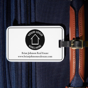 Real Estate Company Add Your Logo Simple Realtor Luggage Tag