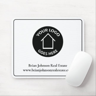 Real Estate Company Add Your Logo Simple Realtor Mouse Pad