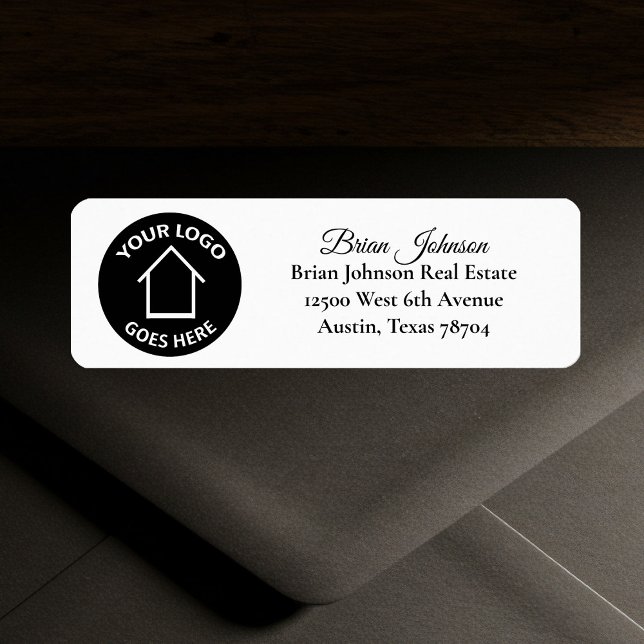 Real Estate Company Custom Logo Return Address Label (Creator Uploaded)