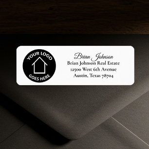 Real Estate Company Custom Logo Return Address Return Address Label