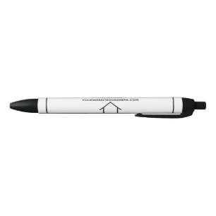 Real Estate Company Custom Open House Marketing Black Ink Pen