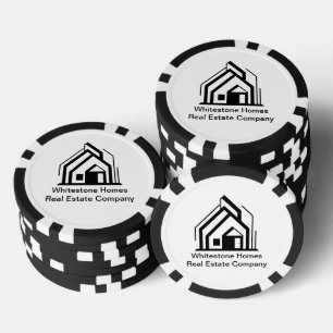 Real Estate Company Customised Realtor Logo Poker Chips
