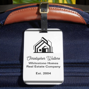 Real Estate Company House Personalised Realtor Luggage Tag