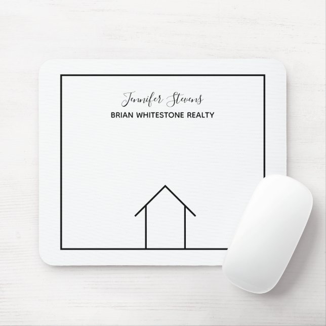 Real Estate Company House Personalised Realtor Mouse Pad (With Mouse)