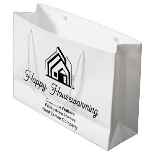 Real Estate Company Logo Customised Realtor Large Gift Bag