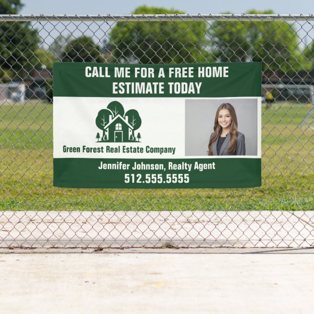 Real Estate Company Marketing Green Forest Home Banner (Insitu)