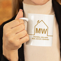 Real Estate Company Personalised Chic Gold Realtor