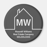 Real Estate Company Personalised Grey Realtor