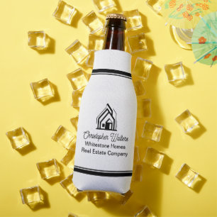 Real Estate Company Personalised Realtor Logo Bottle Cooler