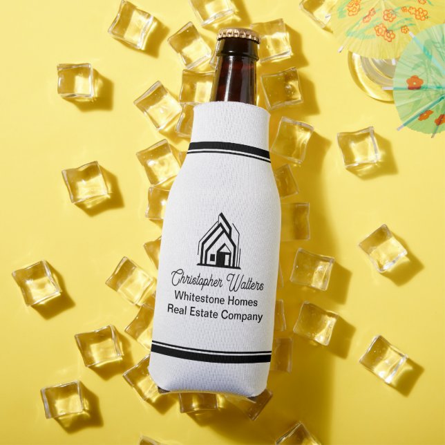 Real Estate Company Personalised Realtor Logo Bottle Cooler (In Situ Summer)