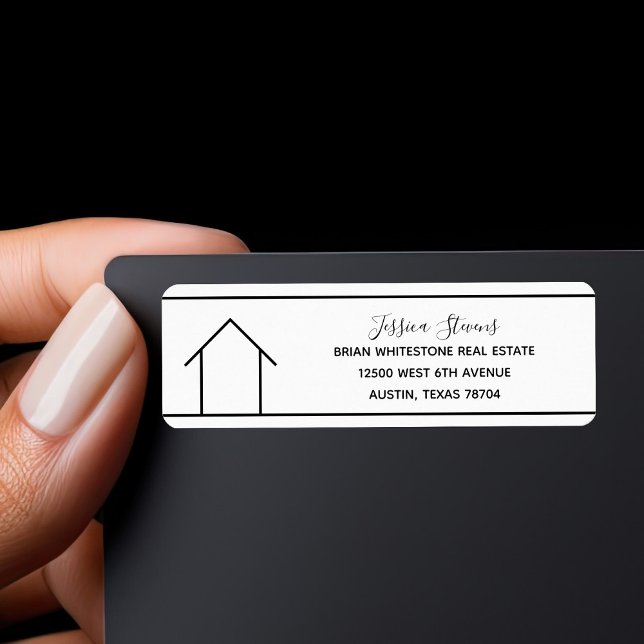 Real Estate Company Simple Realtor Return Address Label (Creator Uploaded)