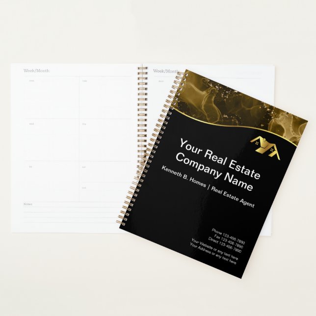 Real estate. Construction. Black Gold Planner (Display)
