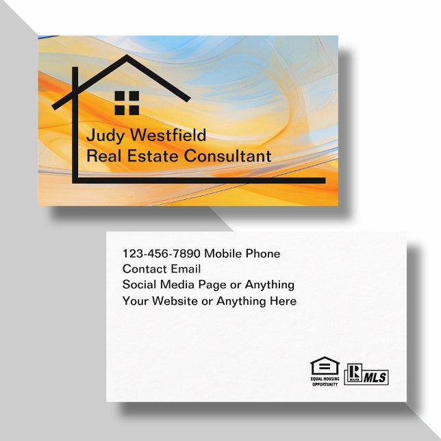 Real Estate Consultant Agent Theme Business Card (Creator Uploaded)