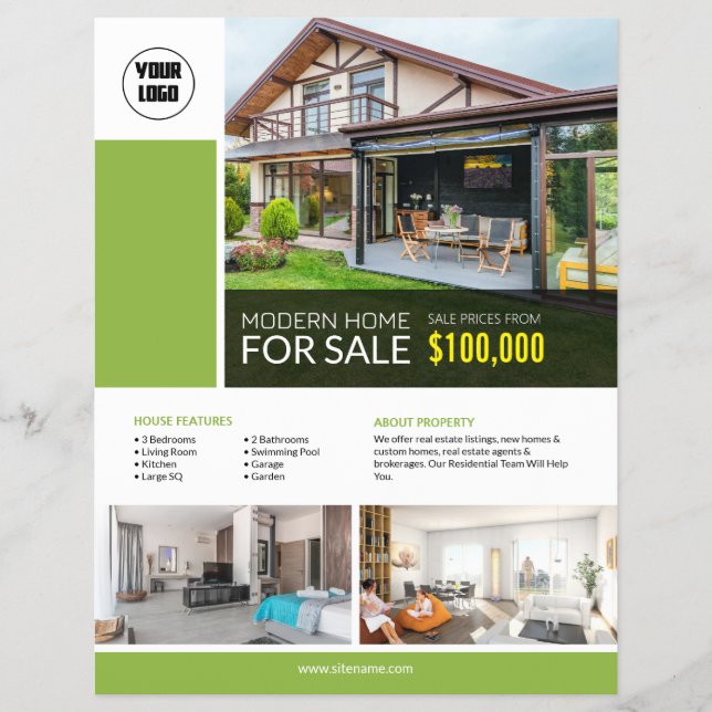 Real Estate Custom Editable Flyer (Front)