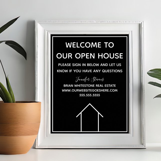 Real Estate Custom Welcome to Our Open House Poster (Creator Uploaded)