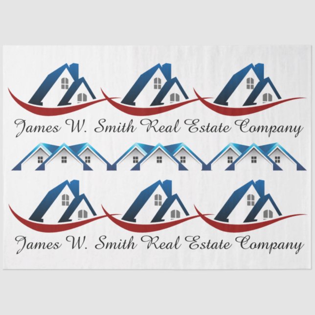 Real Estate Customised Gift Wrap Tissue Paper (Front)
