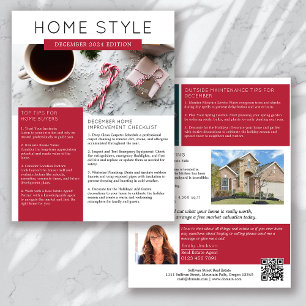 Real Estate December Newsletter Promotional Flyer