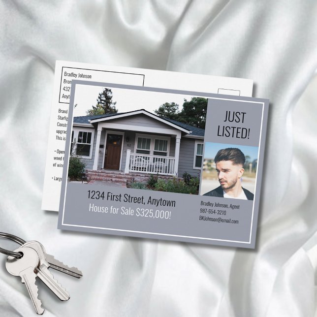 Real Estate Direct Mail Grey Postcard (Creator Uploaded)