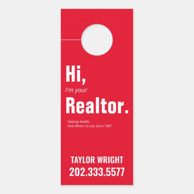 Real Estate Door Hanger (Front)