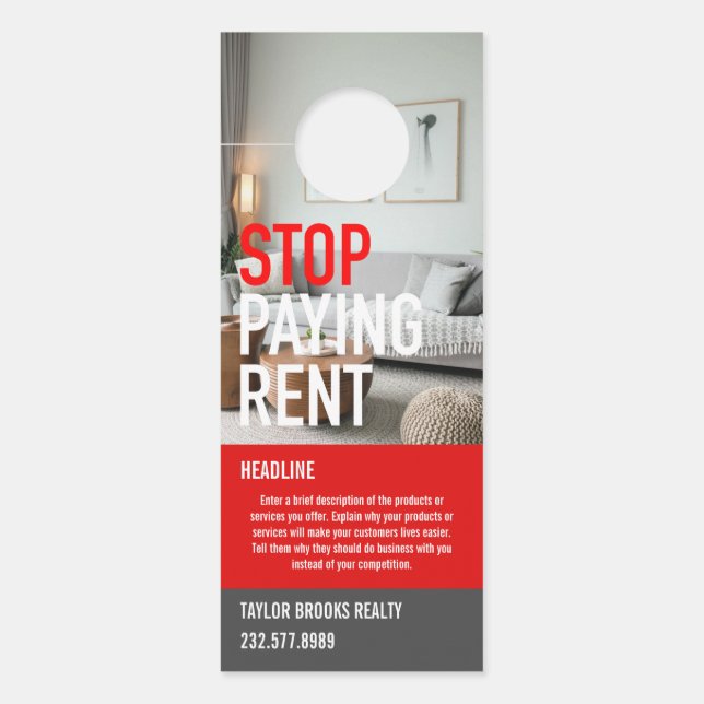 Real Estate Door Hanger (Front)