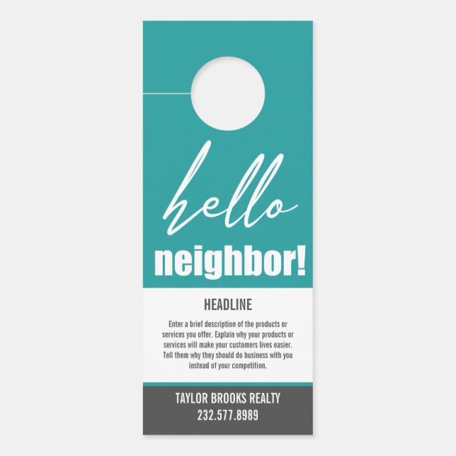 Real Estate Door Hanger (Front)