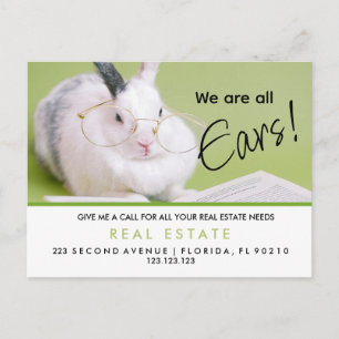 real estate easter referrals Announcement  Postcard