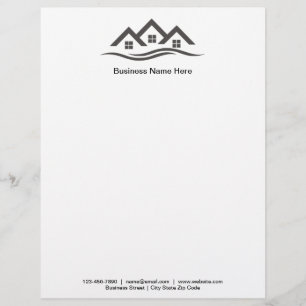 Real Estate Editable Online Letterhead Template