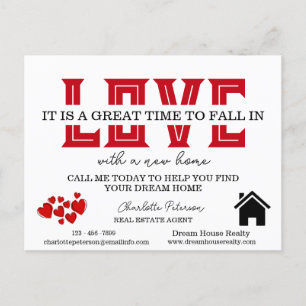 Real Estate Farming Marketing Valentine's Day Holiday Postcard