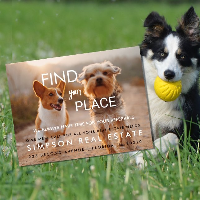 real estate  FInd your place Announcement Postcard (Creator Uploaded)