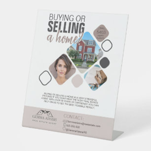 Real Estate Flyer - Buy or Sell Your Home Custom Pedestal Sign