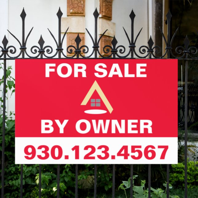 Real Estate for Sale By Owner Banner (for sale by owner realty logo banner)