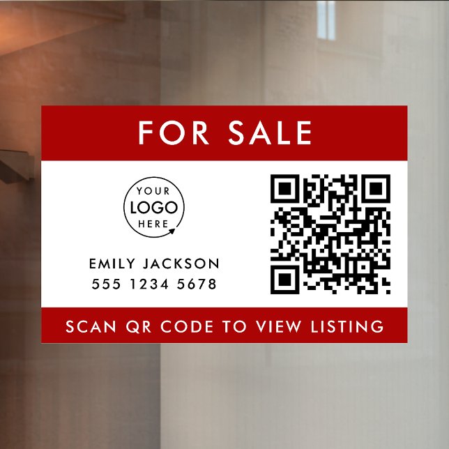 Real Estate | For Sale QR Code Retail Listing Red (Creator Uploaded)