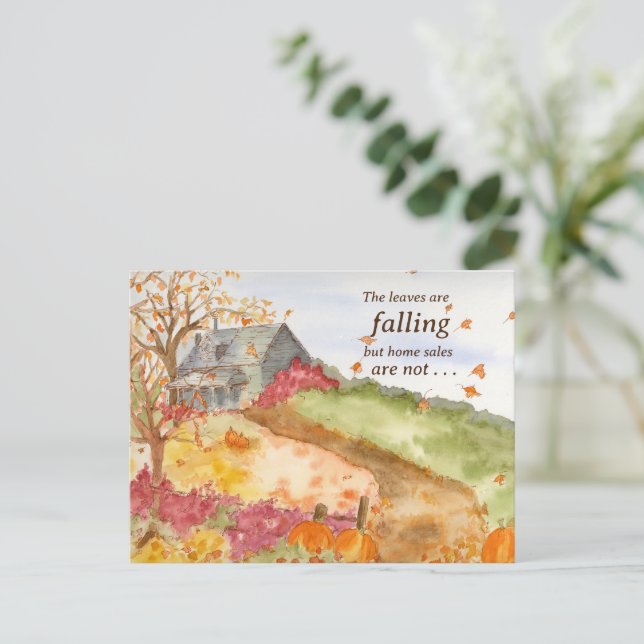 Real Estate Home Sale Autumn Marketing Mailer  Postcard (Standing Front)
