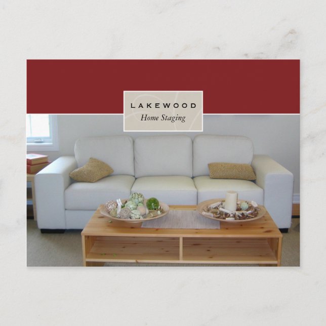 Real Estate Home Staging Postcard Sofa (Front)