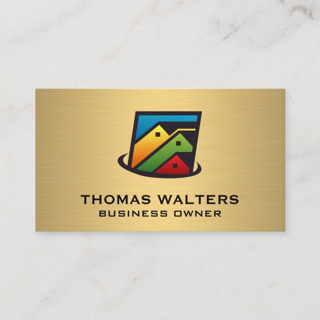 Real Estate Homes Business Card (Front)