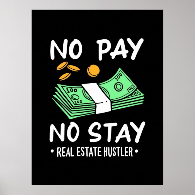 Real Estate Hustler Poster (Front)