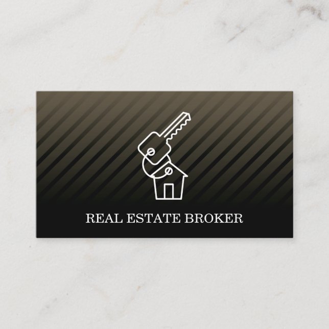 Real Estate Investor | Keys to the Home Business Card (Front)